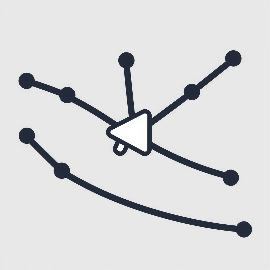 Icon representing an advertising network.